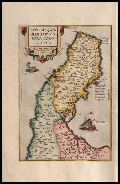 carta geografica antica puglia