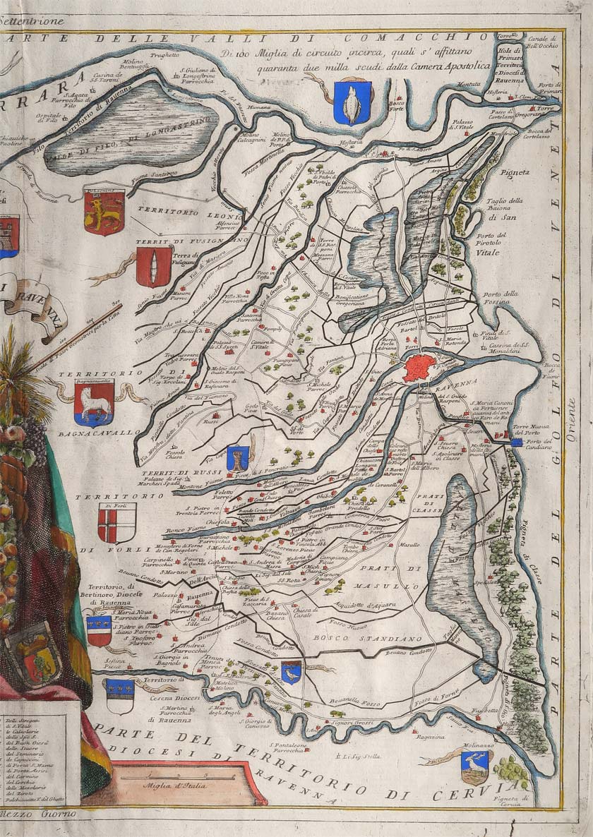 carta geografica territorio ravenna coronelli carta geografica territorio ravenna coronelli