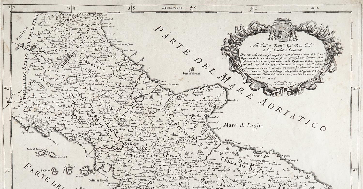 carta geografica regno napoli cantelli