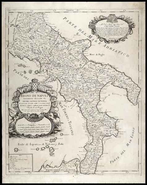 carta geografica regno napoli cantelli