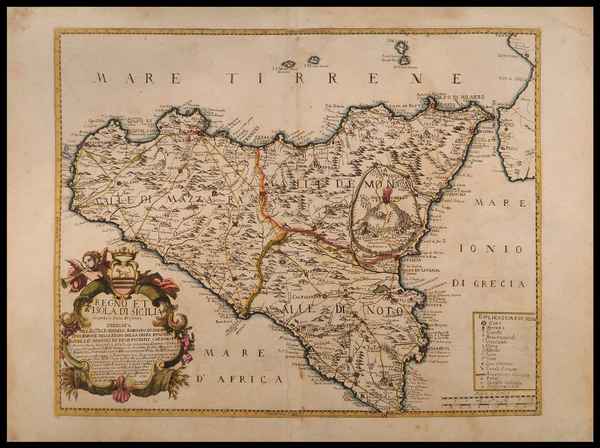 carta geografica regno sicilia petrini