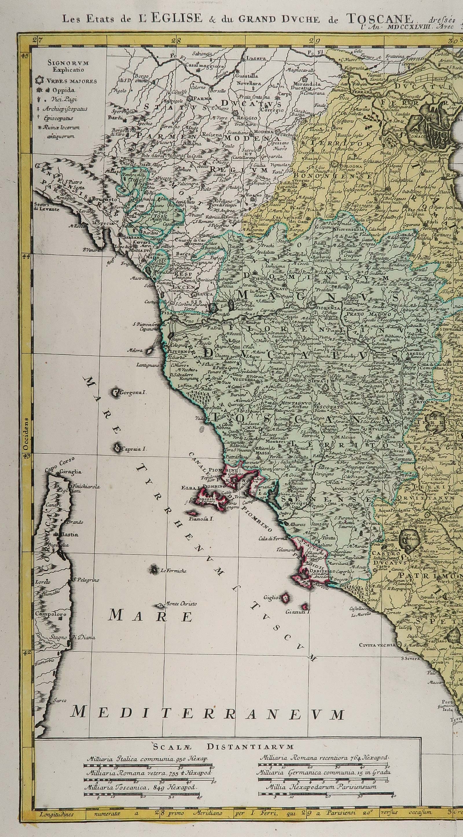 carta geografica status ecclesiastici homann
