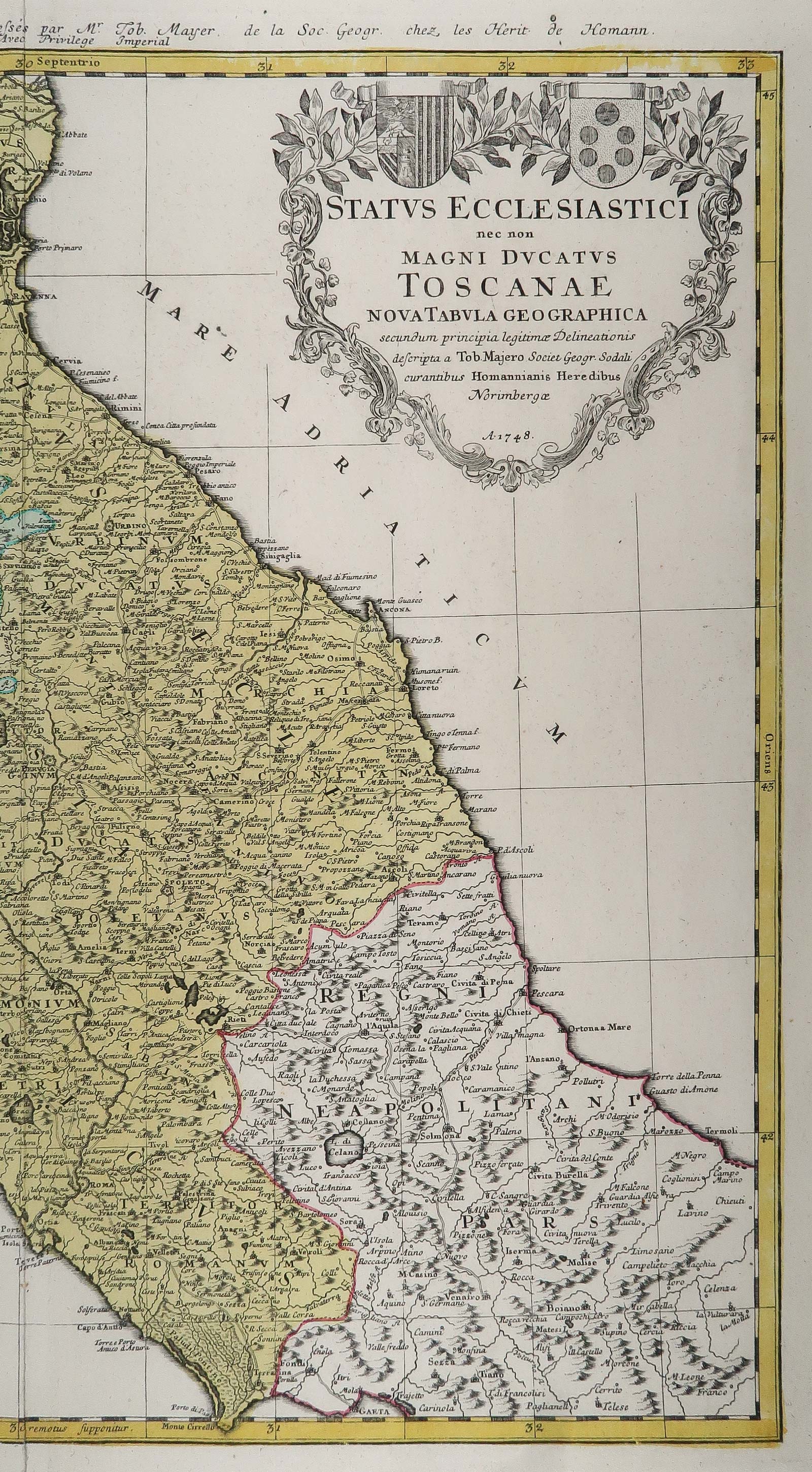 carta geografica status ecclesiastici homann