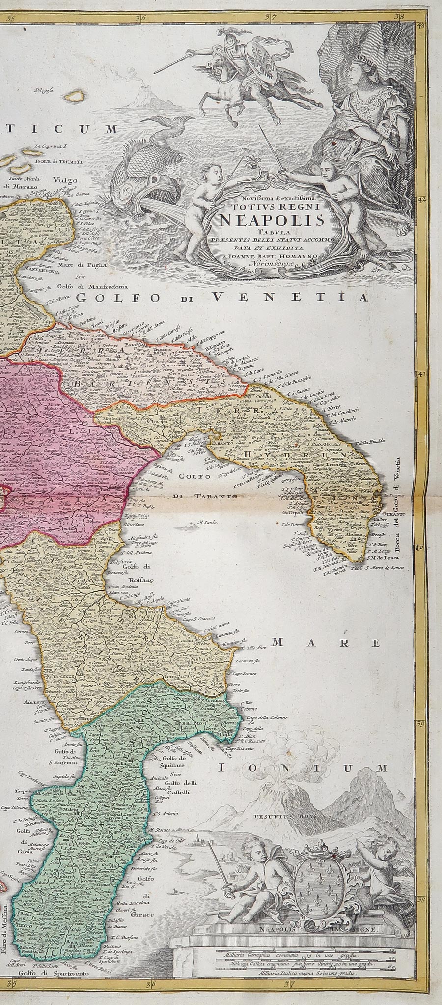 carta geografica totius regni neapolis