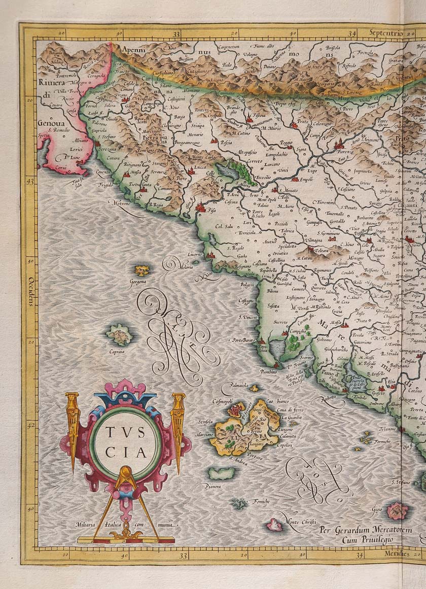 carta geografica antica tuscia mercatore carta carta geografica tuscia mercatore