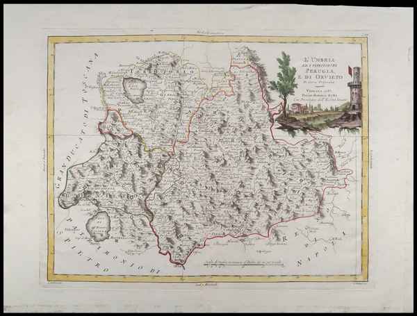 carta geografica umbria zatta