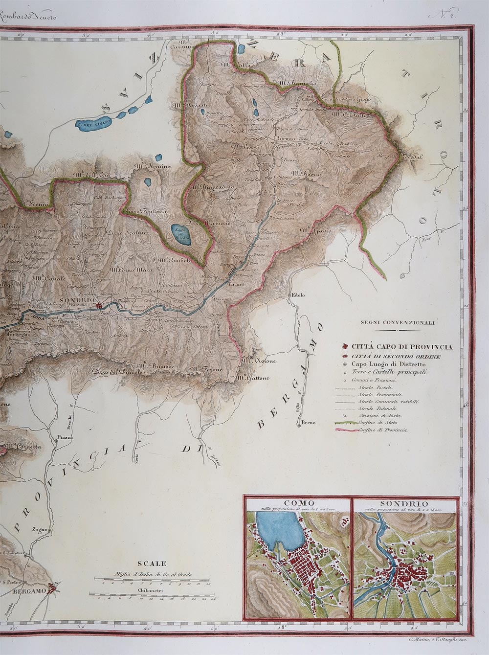 carta geografica antica valtellina
