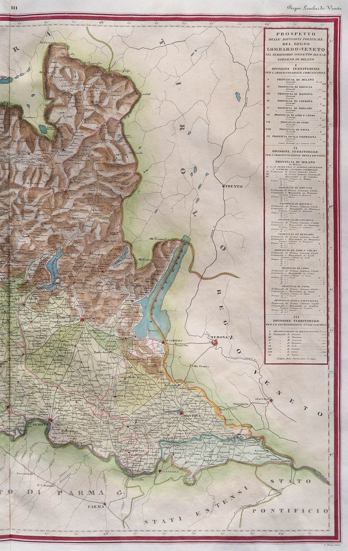 carta moderna regno lombardo zuccagni
