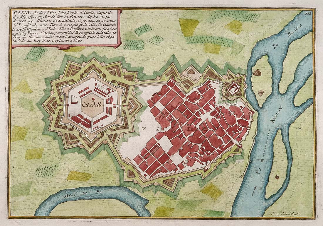 stampa antica casale monferrato del de fer stampa casale monferrato del de fer