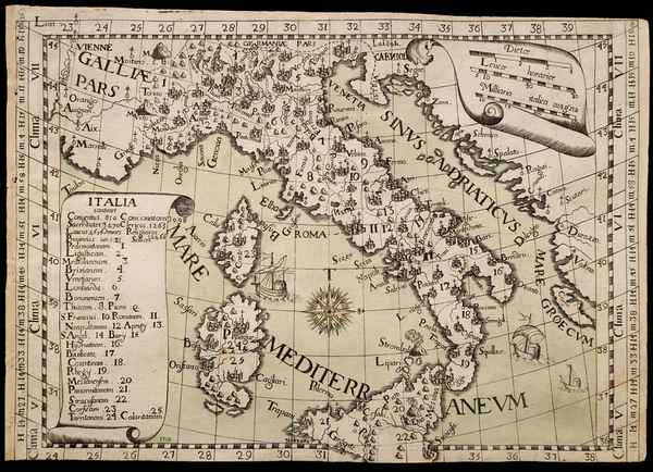 carta geografica antica italia cassine