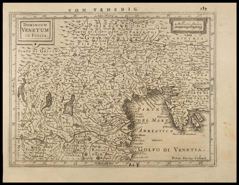 carta geografica dominium venetum kaerius
