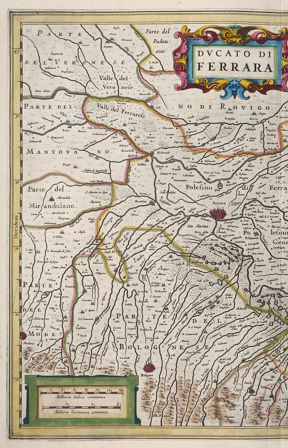 carta geografica ducatus ferrara jansson carta geografica ducatus ferrara