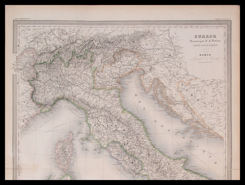 carta geografica italia dufour