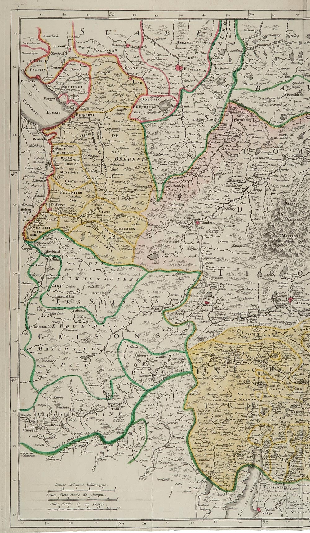 carta geografica comté du tirol le rouge carta geografica comté du tirol