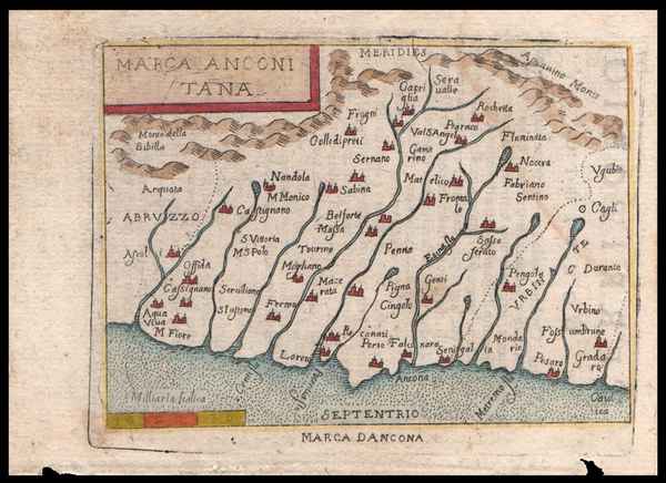 carta geografica antica marca anconitana