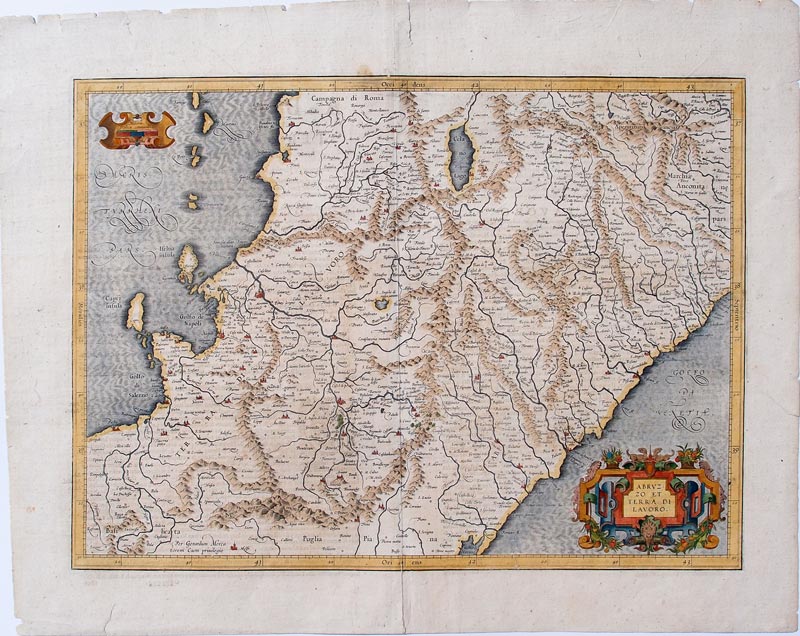 carta geografica antica abruzzo terra lavoro