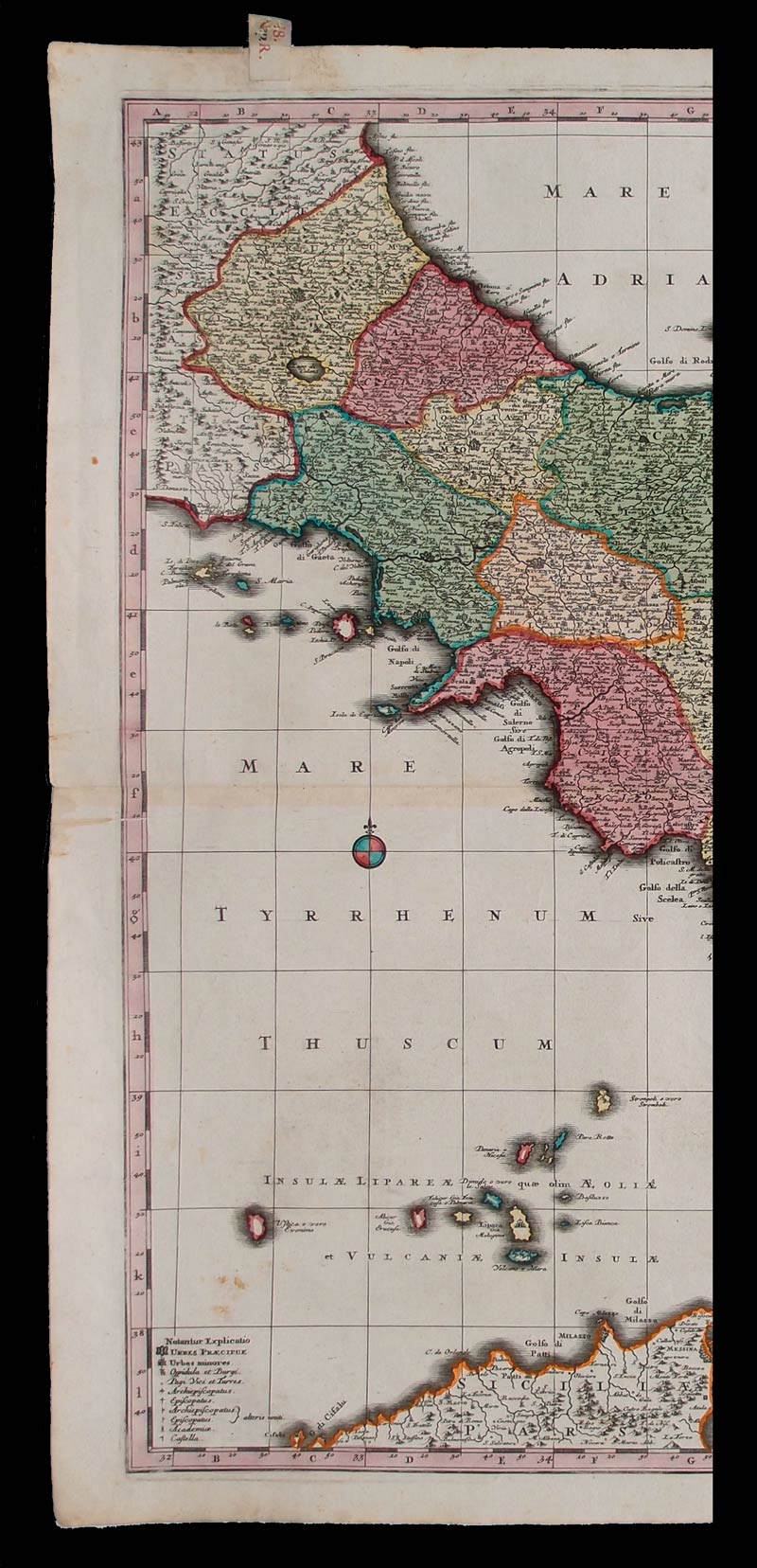 carta geografica antica regno napoli del seutter carta geografica regno napoli del seutter