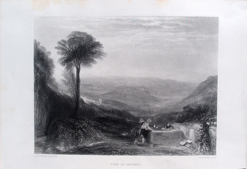 stampa antica orvieto turner