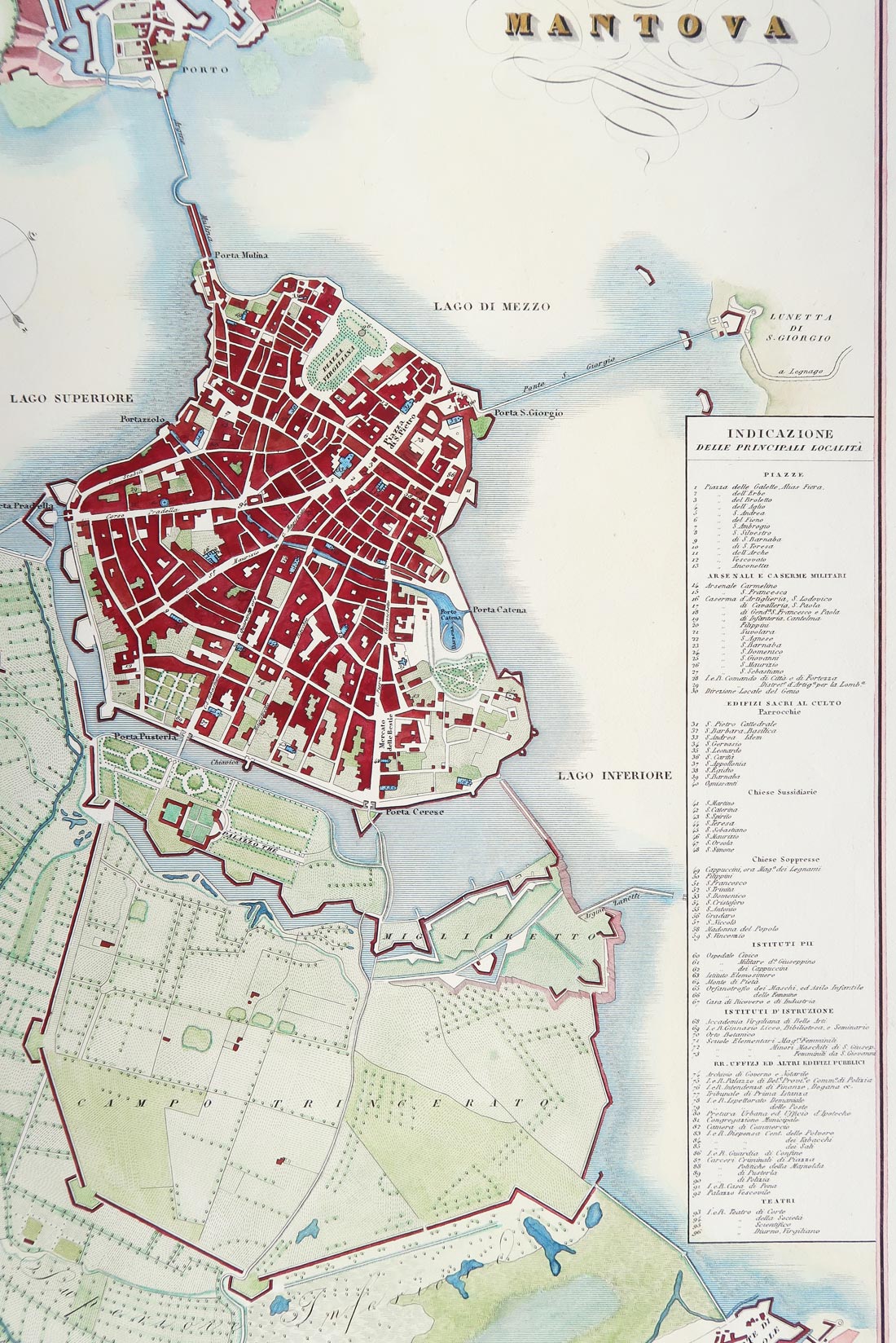 stampa antica mantova zuccagni dettaglio stampa antica mantova dettaglio