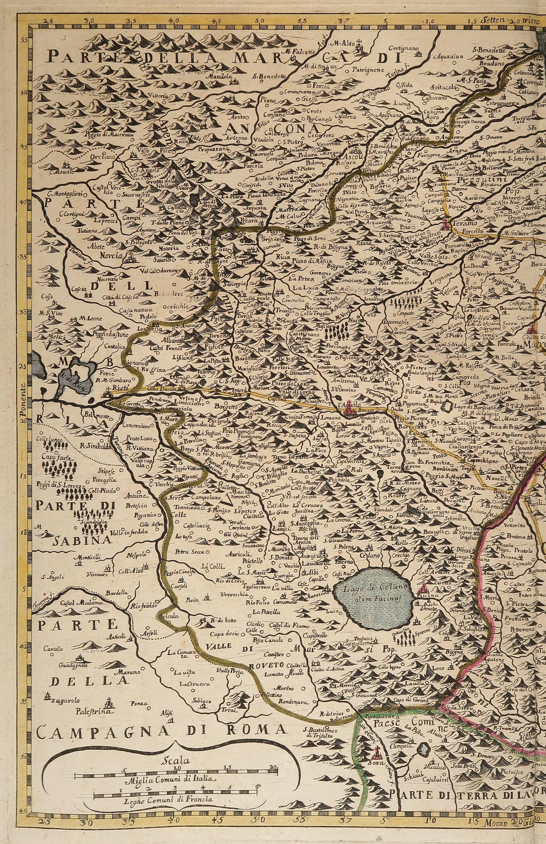 particolare carta geografica antica provincie abruzzo petrini carta geografica antica provincie abruzzo petrini