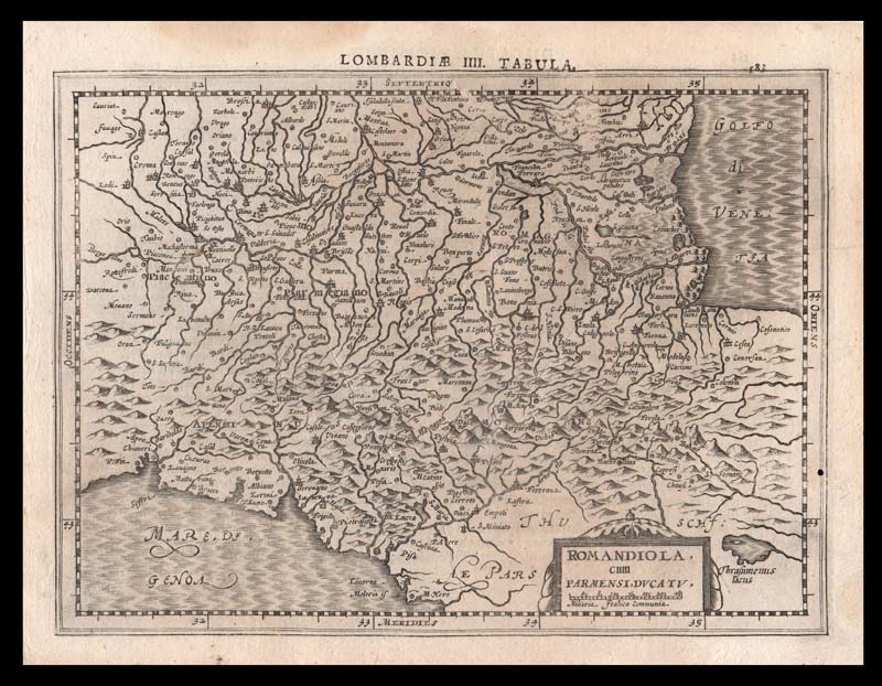carta geografica antica romandiola cloppenburgh