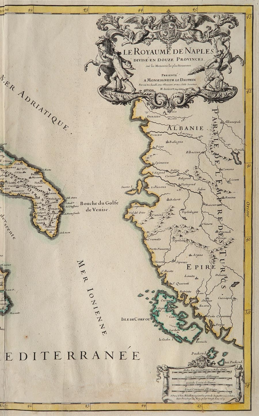 carta geografica royaume de naples