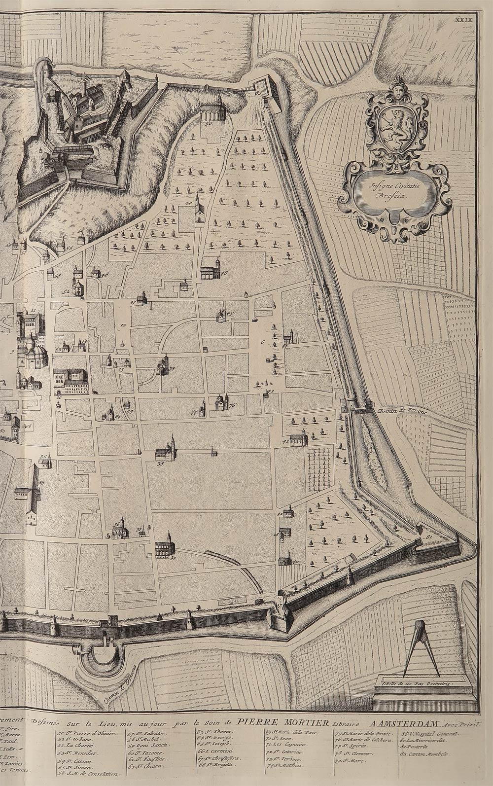 stampa antica brescia mortier