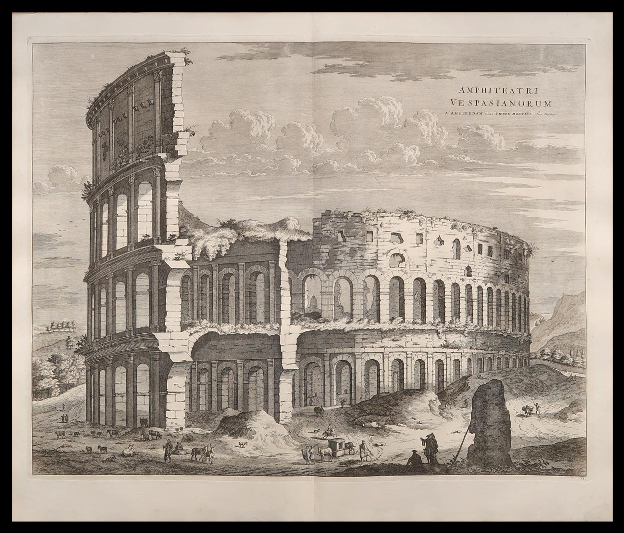 stampa antica colosseo mortier