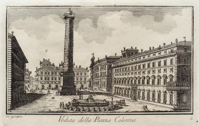 stampa piazza colonna cassini