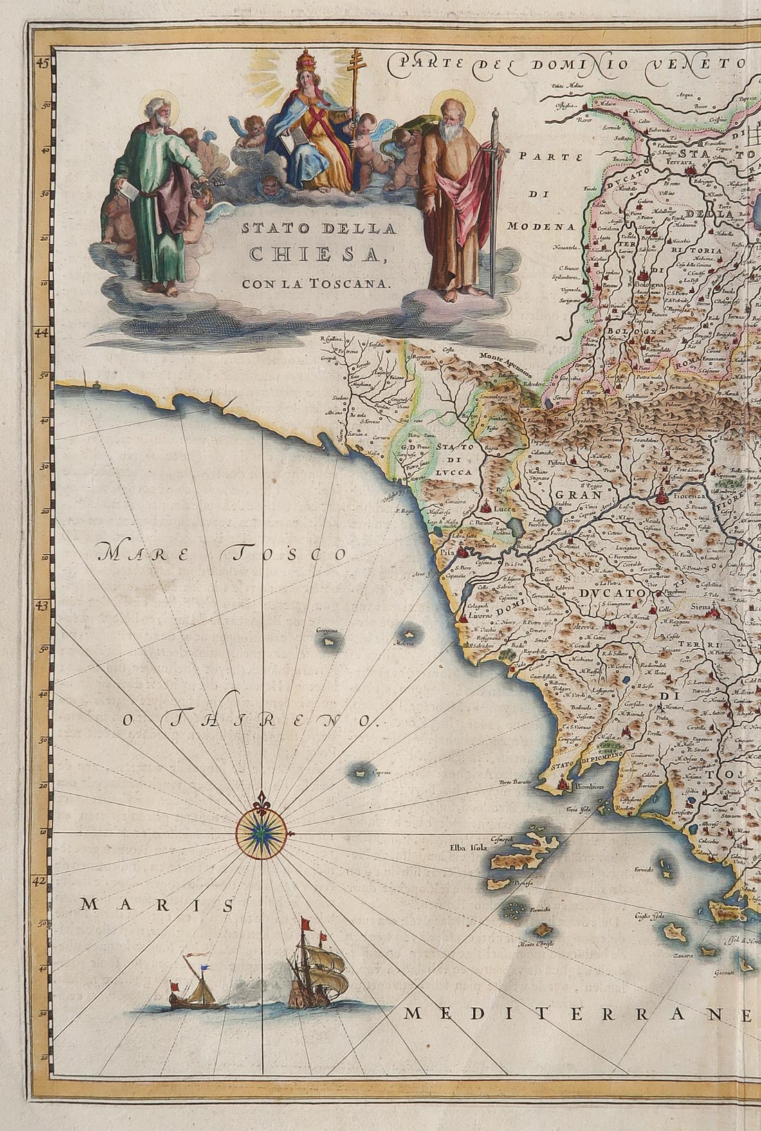 mappa stato chiesa toscana blaeu mappa stato chiesa toscana