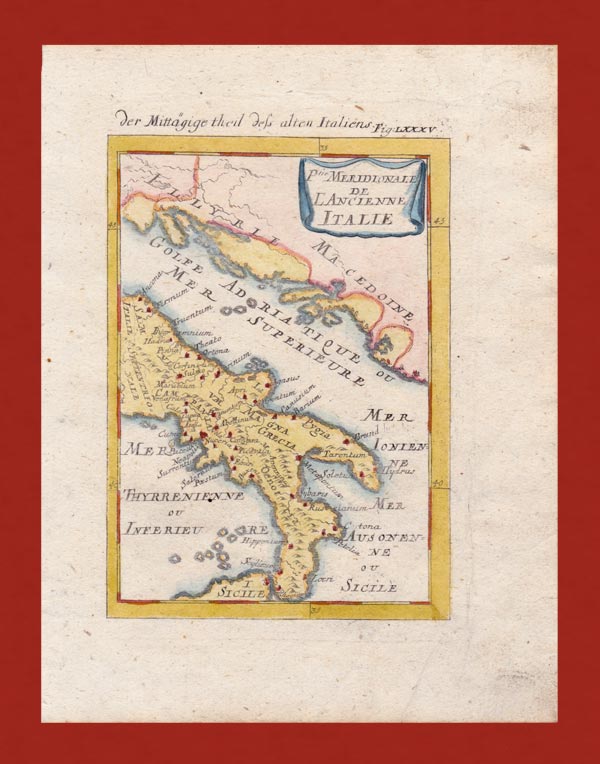 carta geografica antica italia meridionale mallet