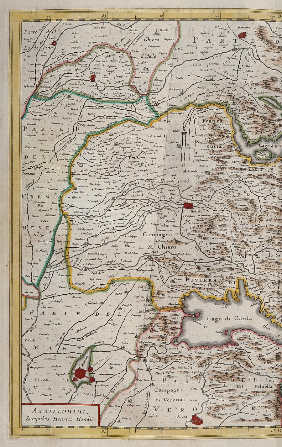 carta geografica territorio brescia crema hondius carta geografica territorio brescia crema