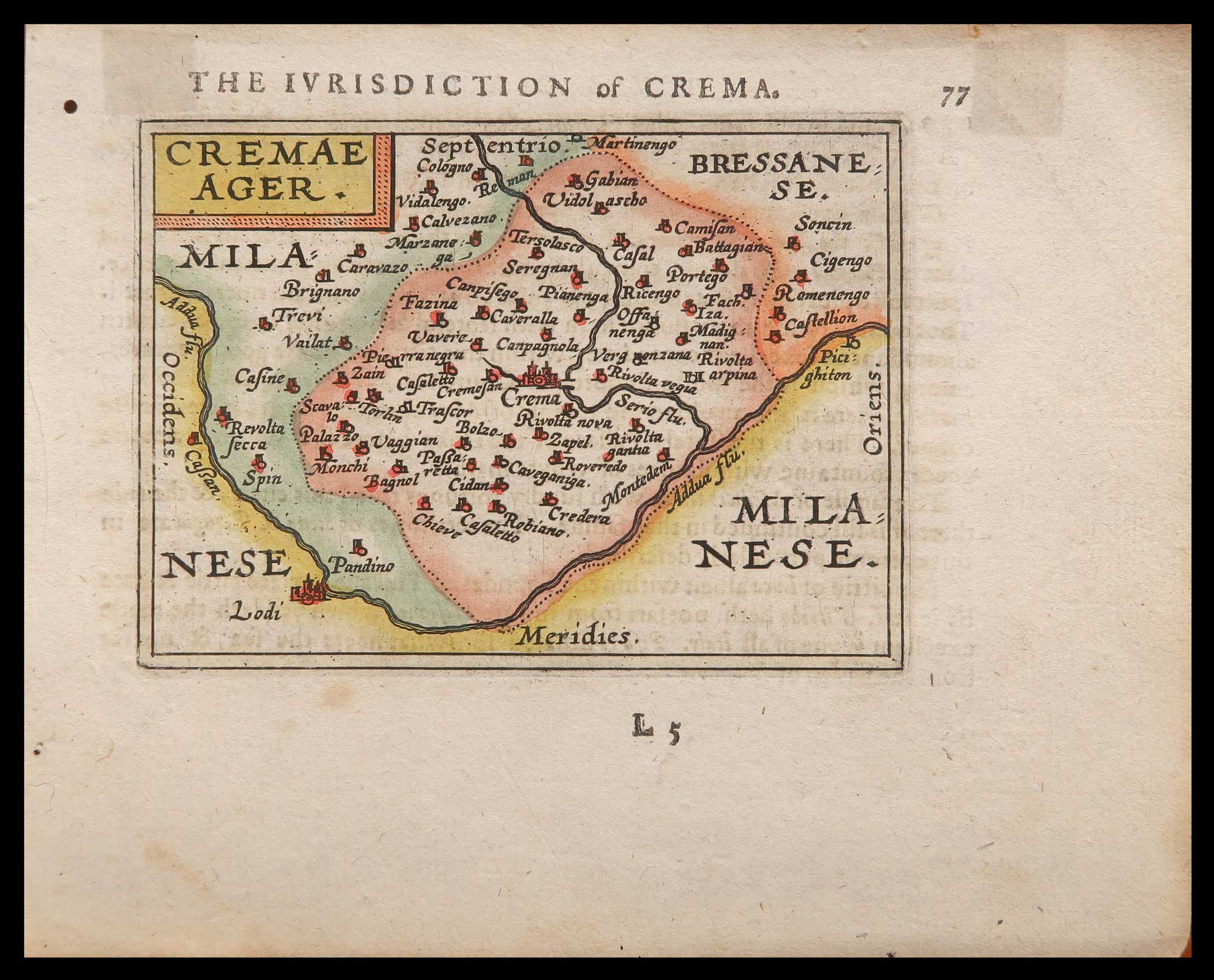 carta geografica territorio cremasco galle