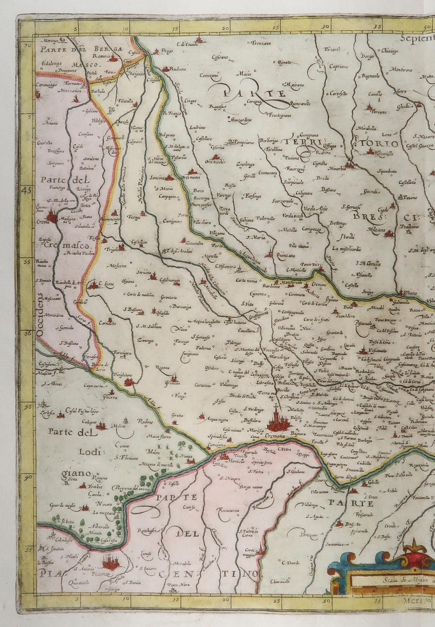 carta geografica territorio cremona magini