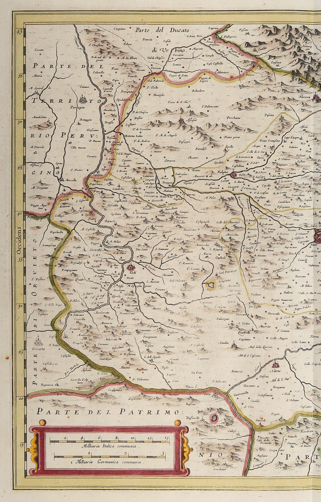 carta geografica ducato spoleto umbria hondius carta geografica ducato spoleto umbria