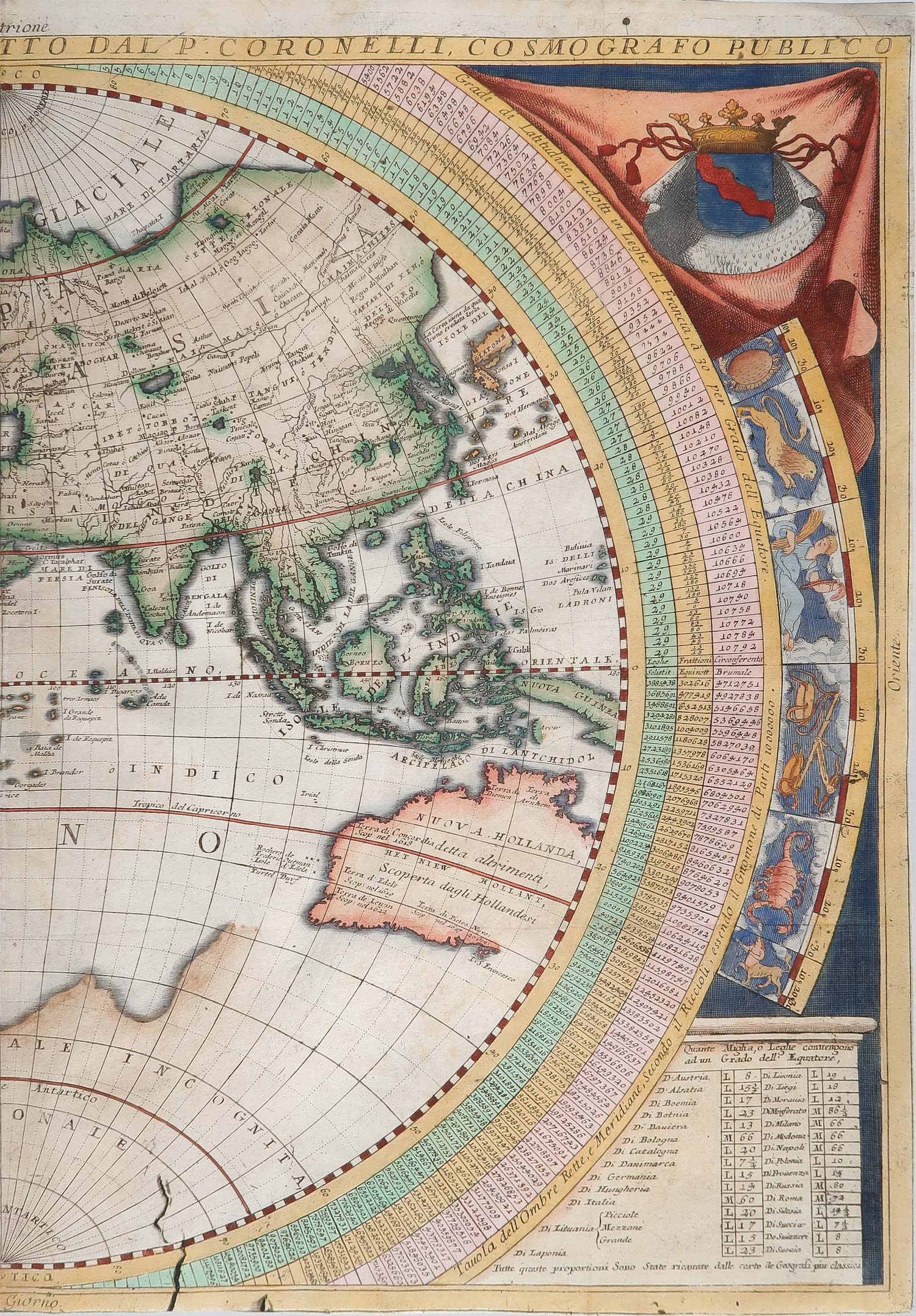 mappa antica planisfero coronelli mappa antica planisfero coronelli