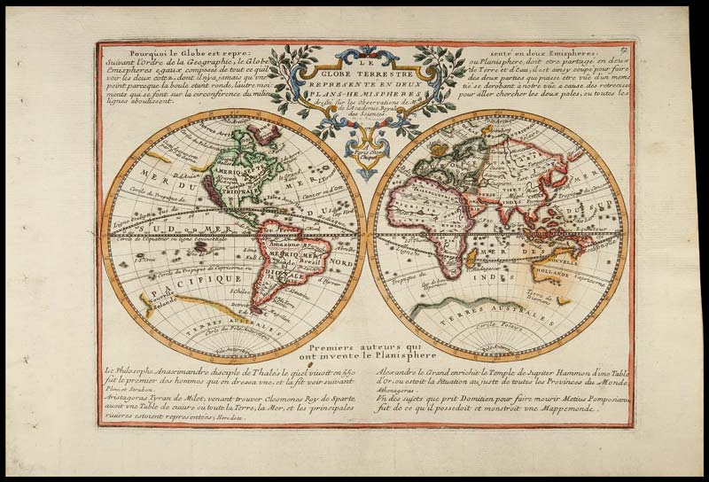 mappamondo antico chiquet