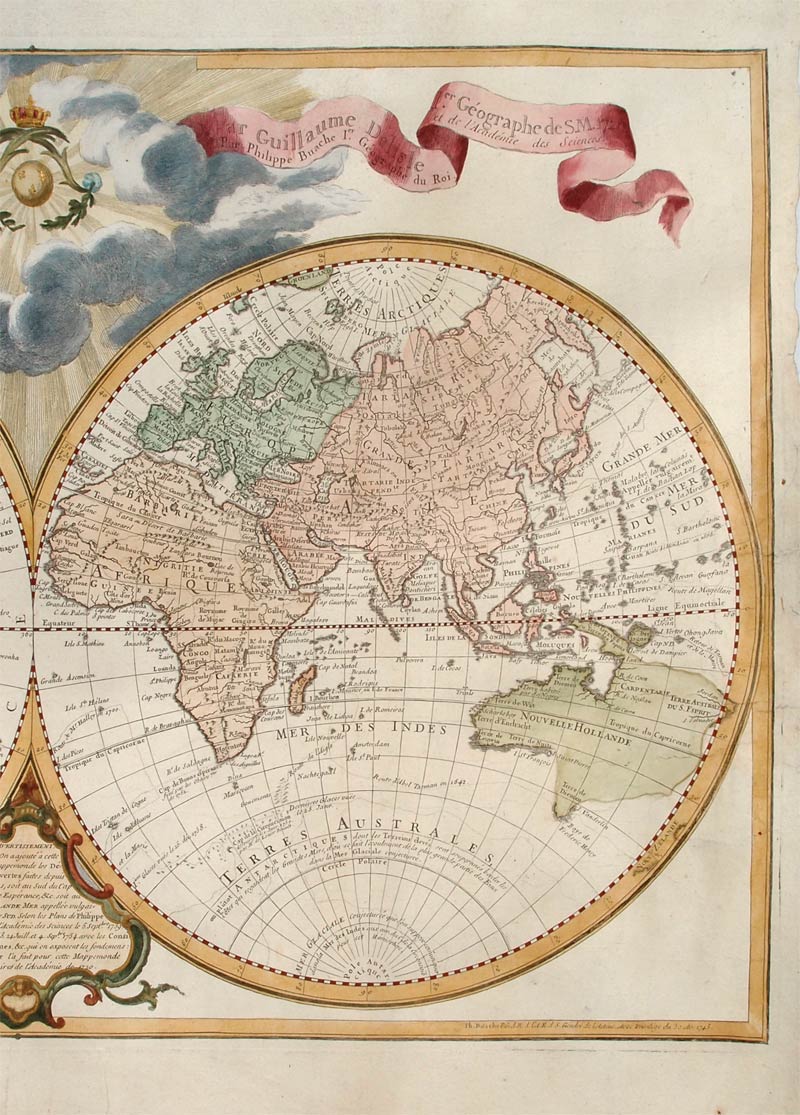 mappamondo antico de l'isle mappamondo de l'isle
