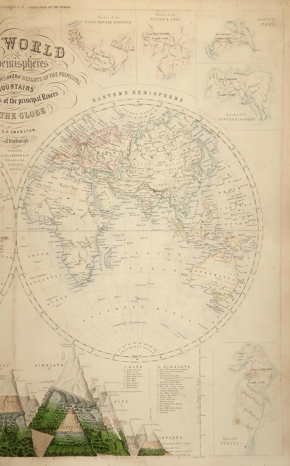 mappamondo antico fullarton mappamondo antico fullarton