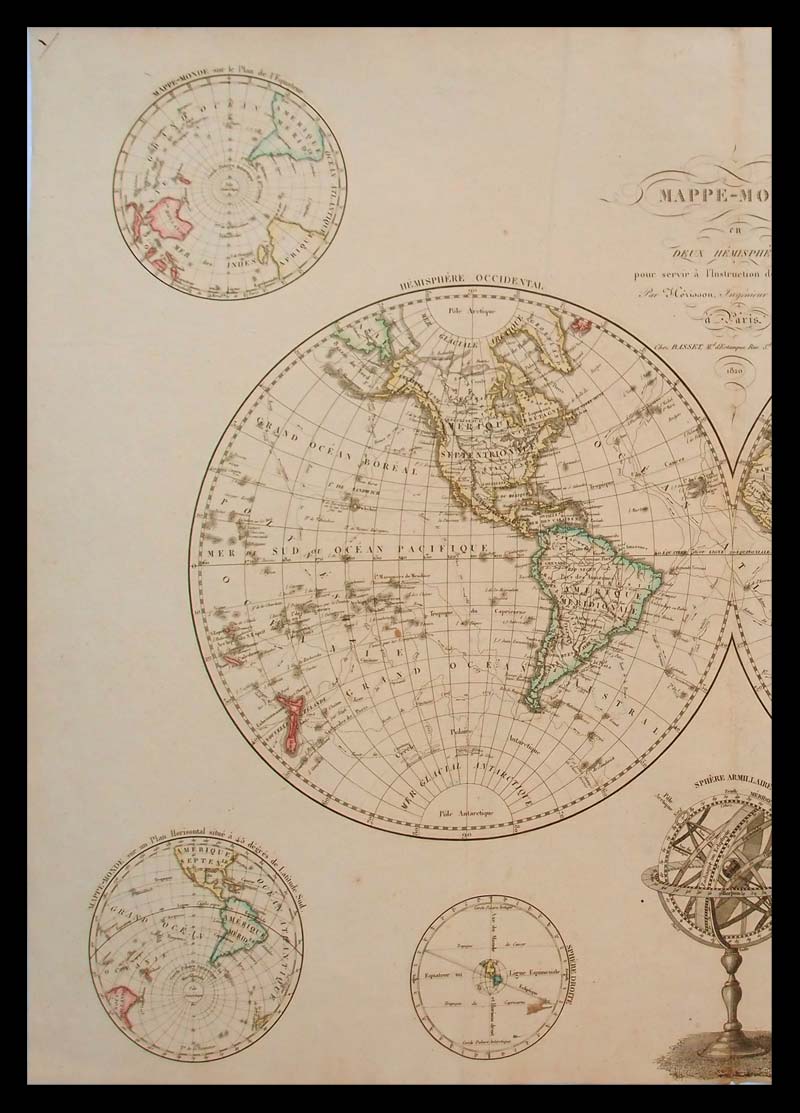 mappamondo antico herisson mappamondo herisson