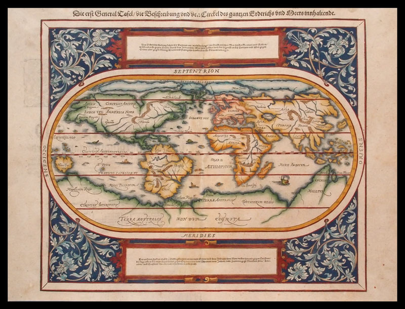 mappamondo antico munster