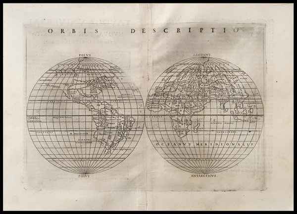 mappamondo antico orbis descriptio ruscelli
