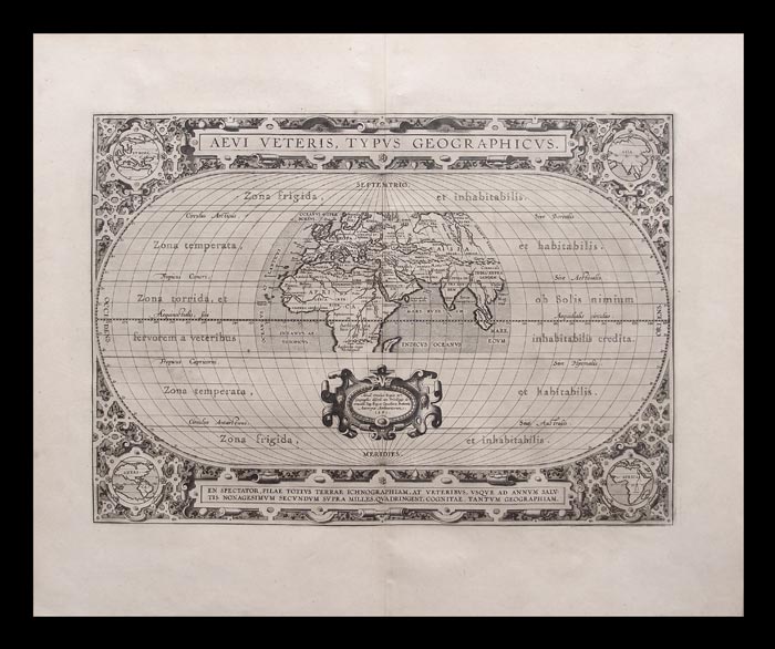 mappamondo storico abraham ortelio