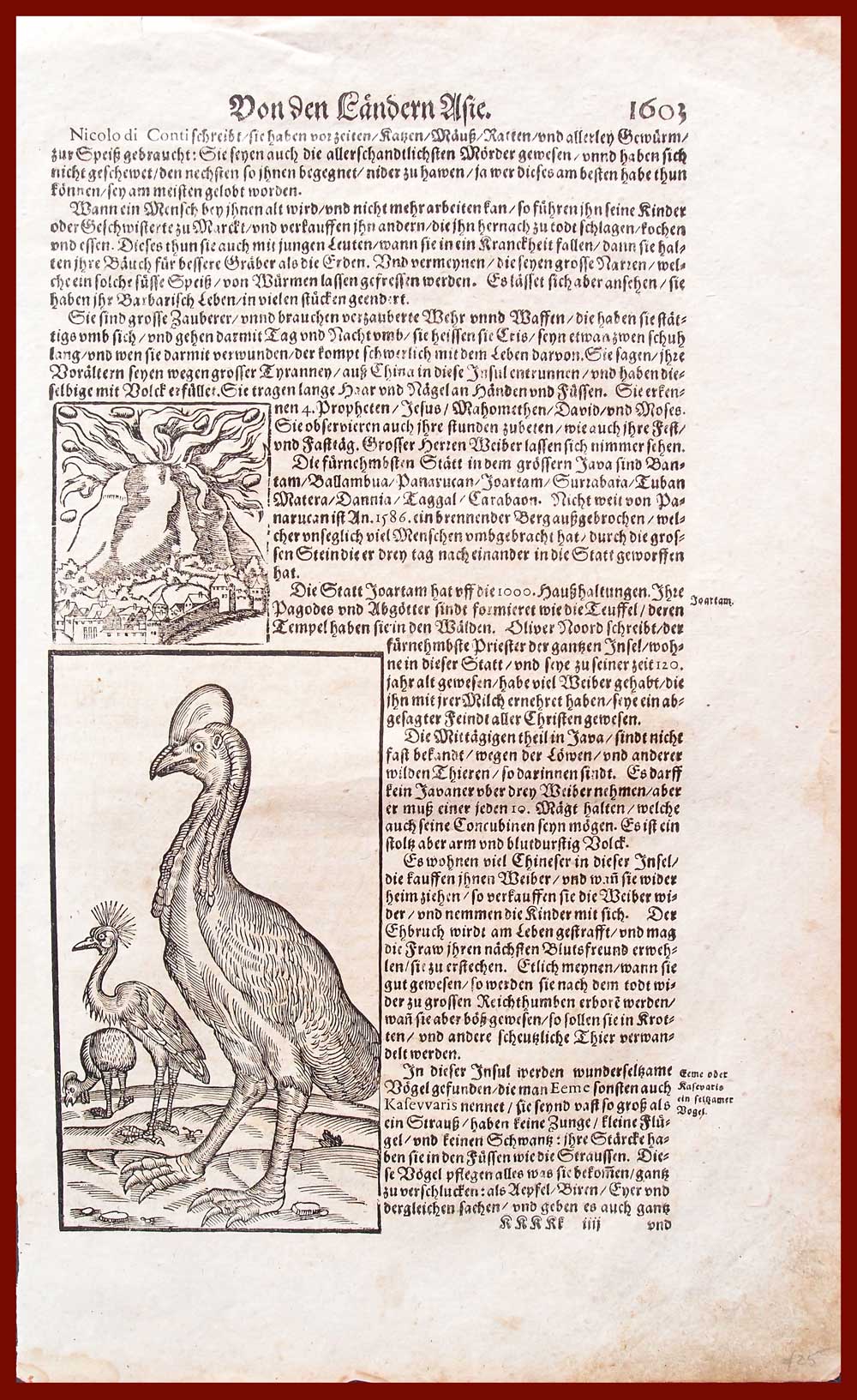 stampa antica gru asia
