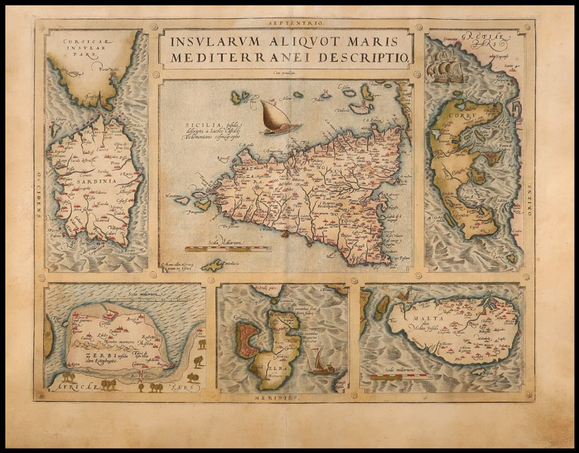 carta geografica insularum mediterranei descriptio