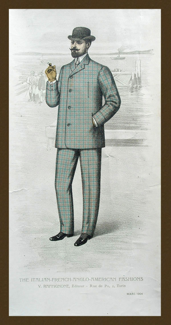 stampa antica moda maschile
