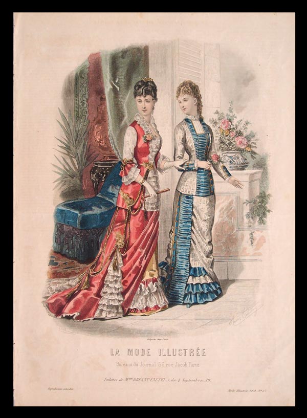 stampa antica moda colori originali