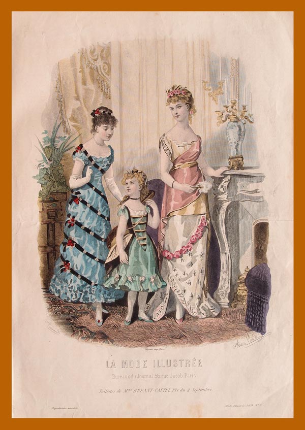 stampa antica moda femminile