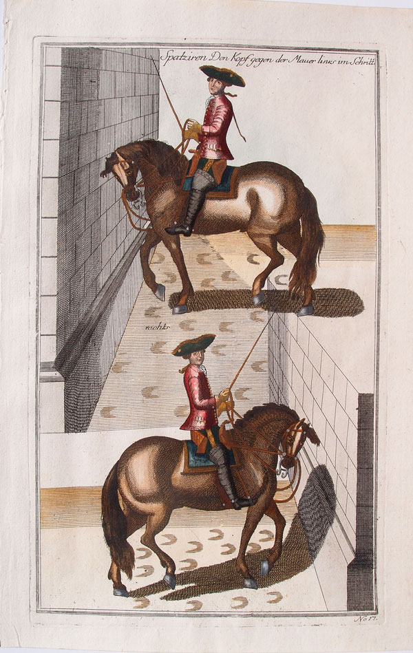 stampa antica equitazione cavendish