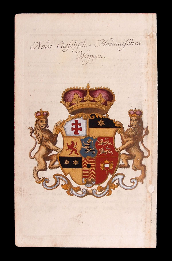 stampa antica araldica leoni